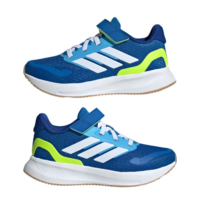 Adidas Kids Trainer Runfalcon 5 EL C Bright Royal/Cloud White/Lucid Lemon - Image 3