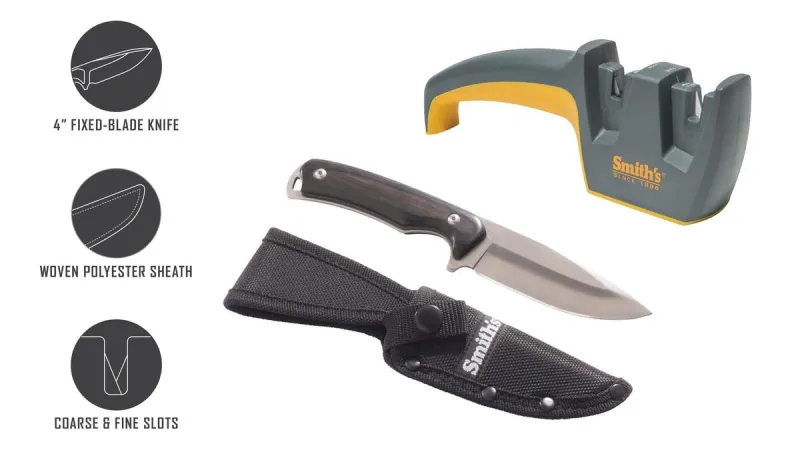 Smiths Smith's EdgeSport Fixed Blade Combo w/Knife & Edge Pro Sharpener - Image 2