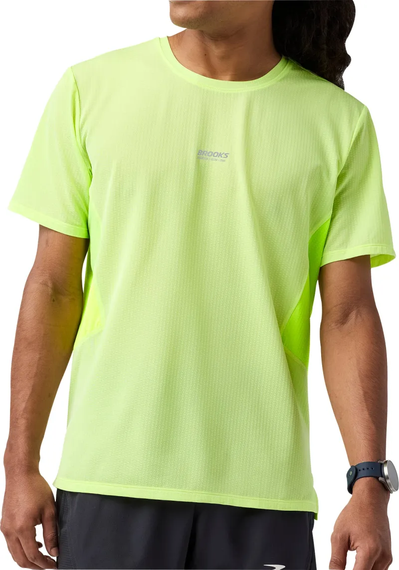 Brooks High Point 2.0 Short Sleeve Mens Running Top - Yellow