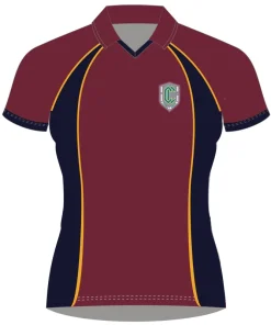 Claires Court Girls Hockey Team Shirt Maroon