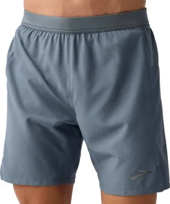 Brooks 7 Inch Journey 2 In 1 Mens Running Shorts - Grey