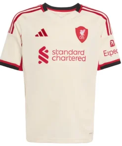 Adidas Liverpool FC Youth Jersey Away 25/26 Wonder White