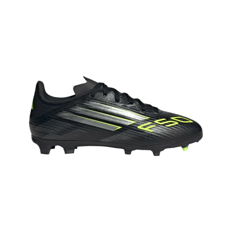 Adidas Junior Football Boot F50 League FG/MG J Black/Carbon/Luclem