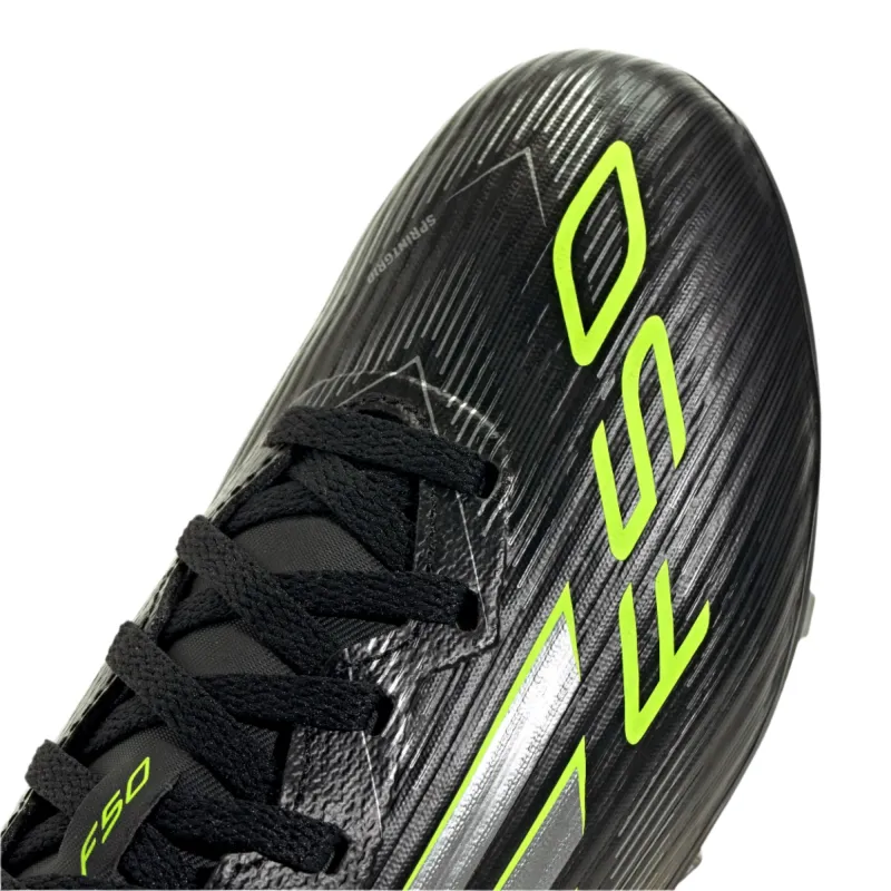 Adidas Junior Football Boot F50 League FG/MG J Black/Carbon/Luclem - Image 2
