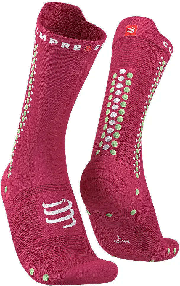 Compressport Pro Racing V4 Cycling Socks - Pink