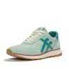 FITFLOP RETRO-Q FF FABRIC/SUEDE SNEAKERS MINT