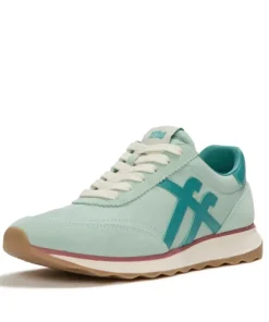 FITFLOP RETRO-Q FF FABRIC/SUEDE SNEAKERS MINT