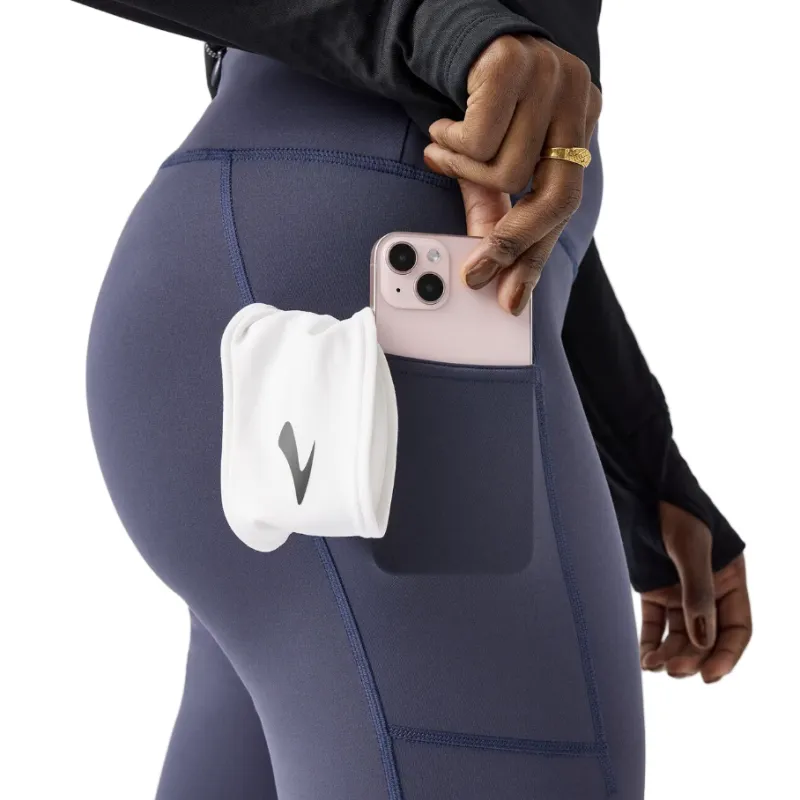 Brooks Womens Tights Momentum Thermal 2.0 Dk Nightshadow/Speed Logo - Image 2