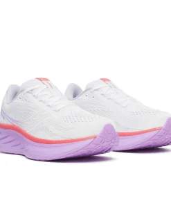 Saucony Womens Trainer Ride 18 White/Coral