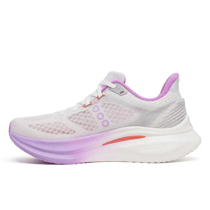 Saucony Womens Trainer Endorphin Speed 5 White/Crocus - Image 2