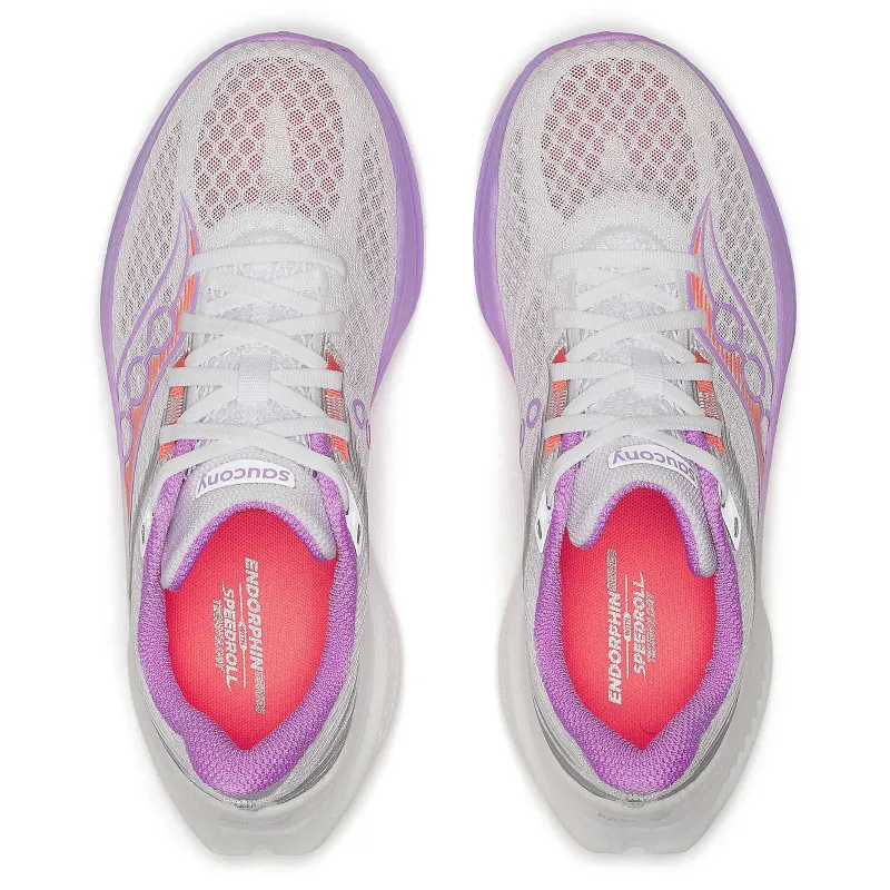 Saucony Womens Trainer Endorphin Speed 5 White/Crocus - Image 3