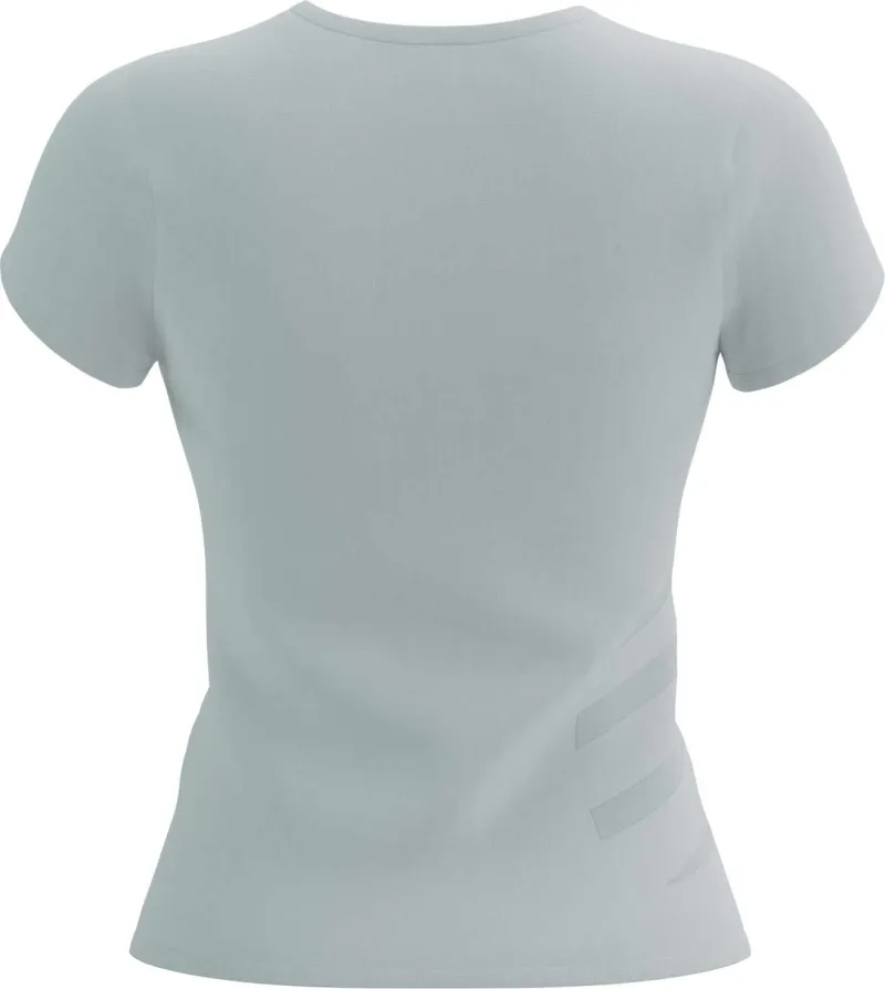 Compressport Logo Short Sleeve Womens Running Top - White - Image 2