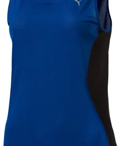 Puma Core Womens Running Vest Tank Top - Blue