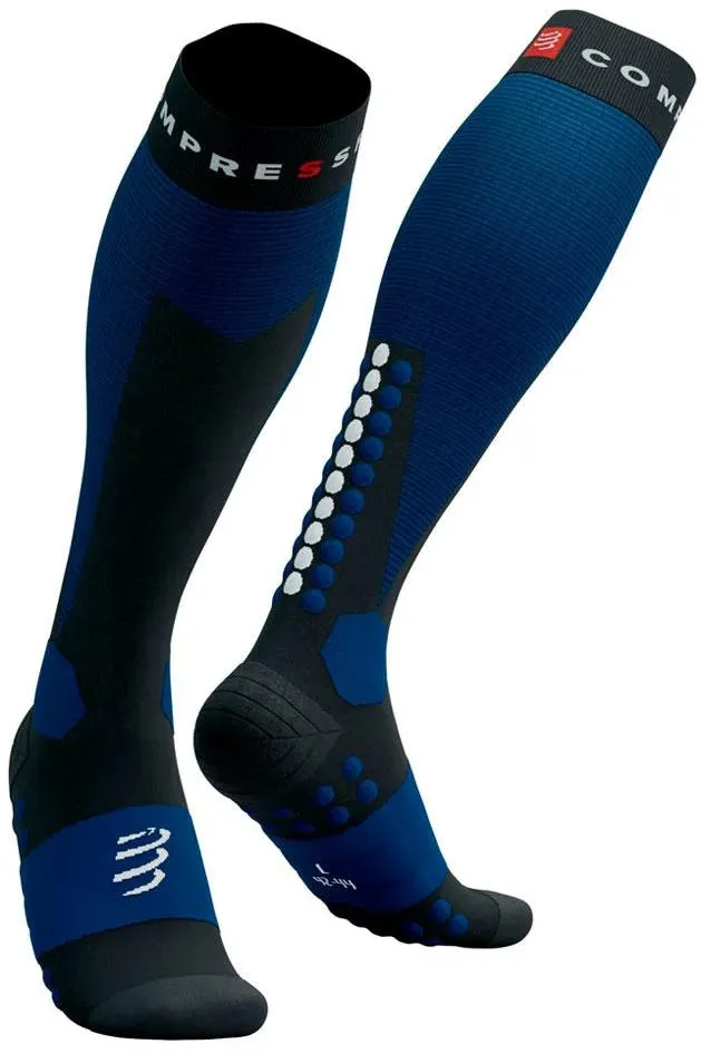 Compressport Ski Touring Full Socks - Blue