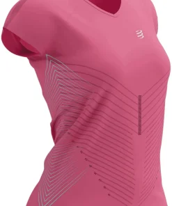 Compressport Performance Short Sleeve Womens Running Top - Pink