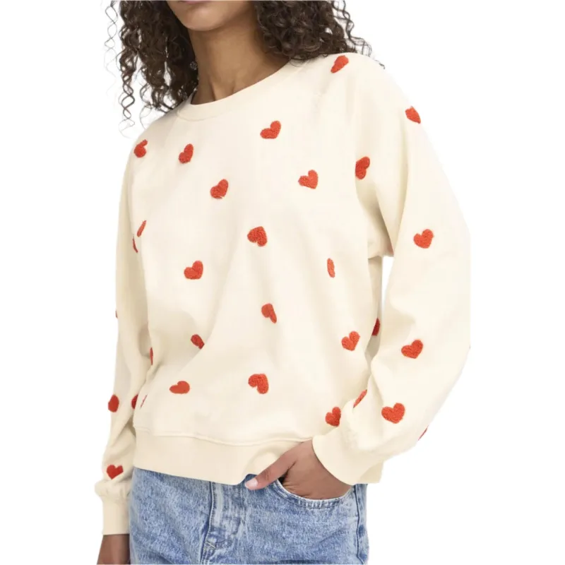 Ichi Womens Sweater Kasura Tangerine Heart - Image 2