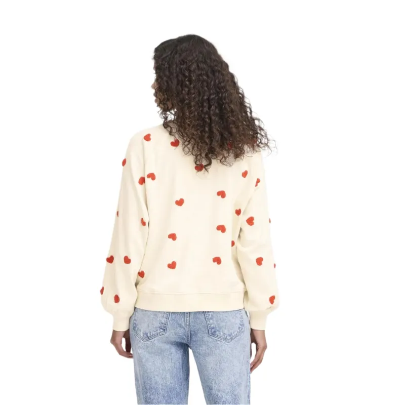Ichi Womens Sweater Kasura Tangerine Heart - Image 3