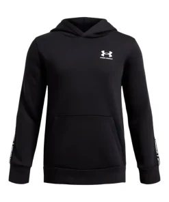 Under Armour Youth Hoodie Icon Fleece Taping Black/White
