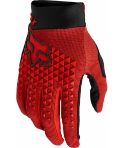 Fox Defend Full Finger Cycling Gloves - Red