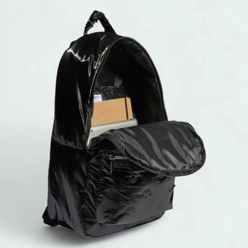 Adidas Puffy Satin Backpack - Black II3396 - Stylish & Recycled - Image 3
