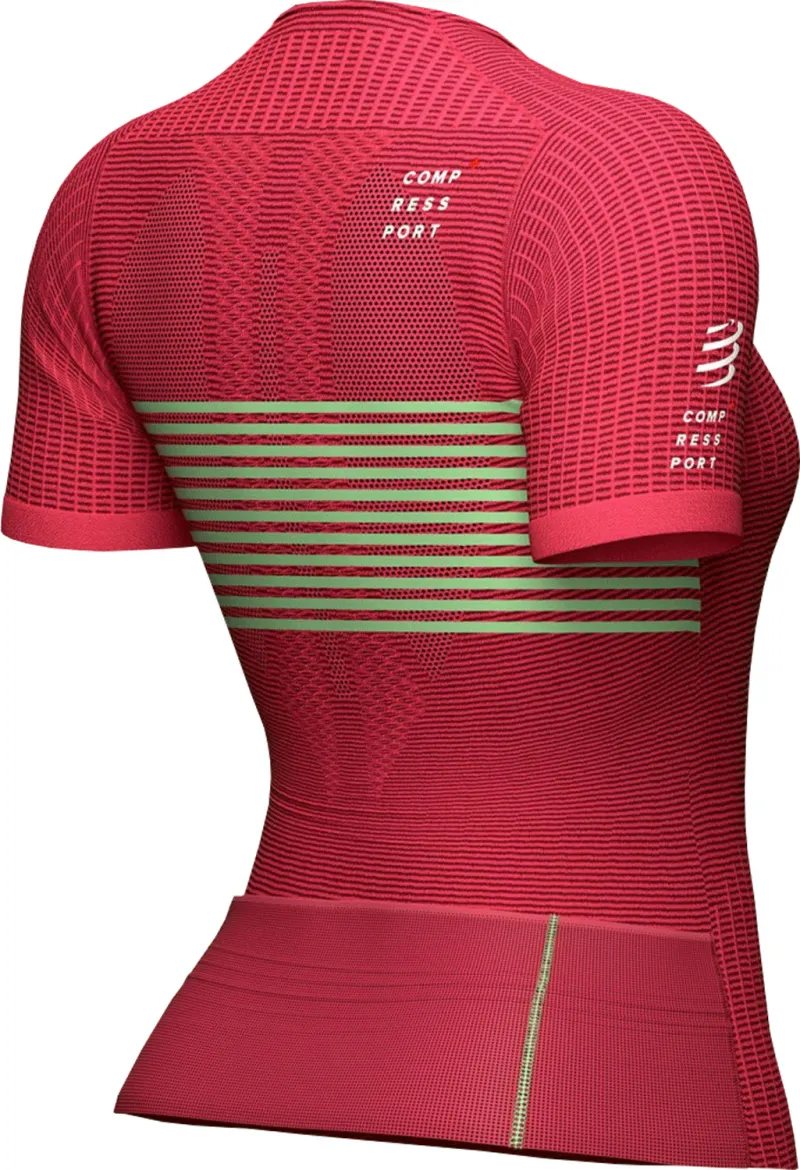 Compressport Tri Postural Short Sleeve Womens Cycling Jersey - Pink - Image 2