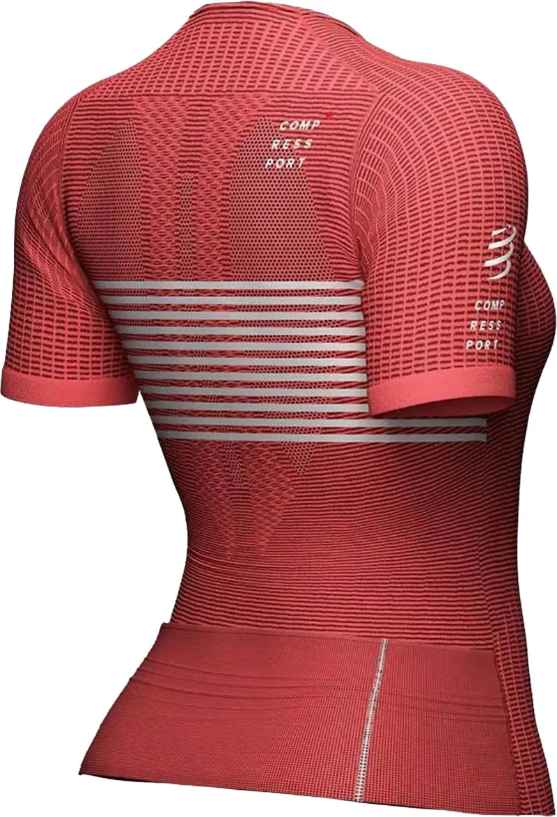 Compressport Tri Postural Short Sleeve Womens Cycling Jersey - Pink - Image 2
