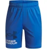 Under Armour Boys Shorts Tech Logo Blue Atlantis/Washed Navy/White