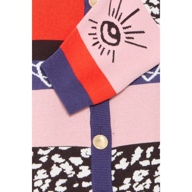 Ichi Womens Cardigan Boston Fiery Red - Image 2