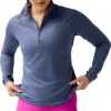 Brooks Dash 3.0 Half Zip Long Sleeve Womens Running Top - Blue