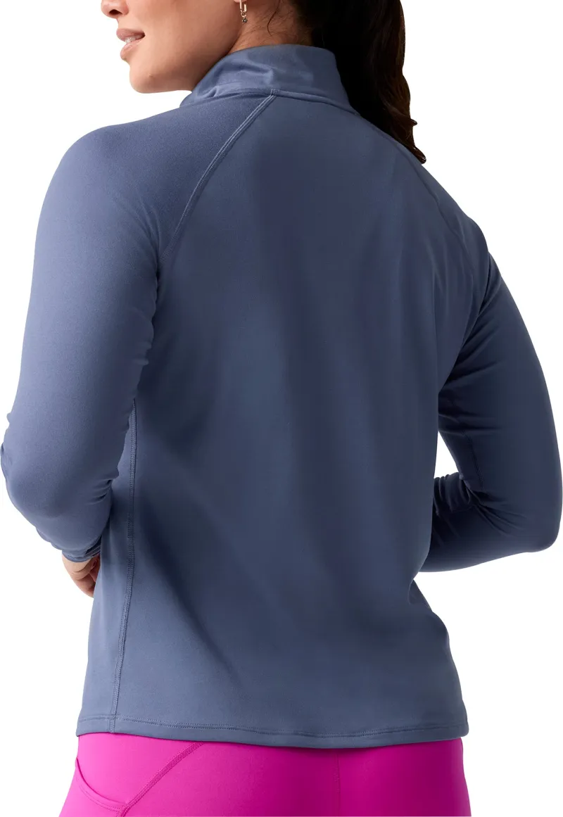 Brooks Dash 3.0 Half Zip Long Sleeve Womens Running Top - Blue - Image 2
