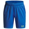 Under Armour Boys Shorts Challenger Knit Blue Atlantis/High Vis Yellow