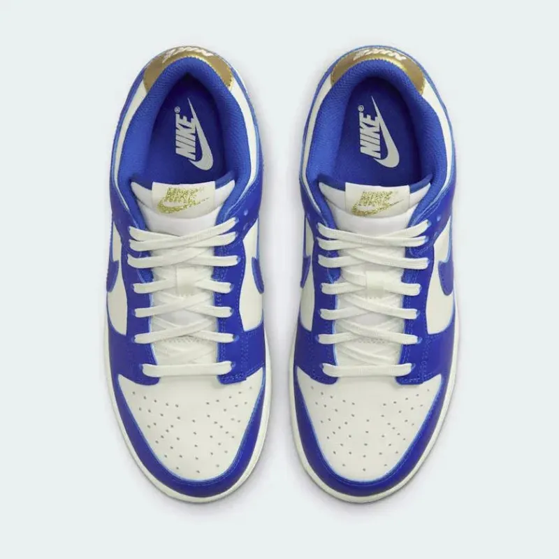 Nike Dunk Low Women's White Leather Trainers FB7173 141 - Image 3
