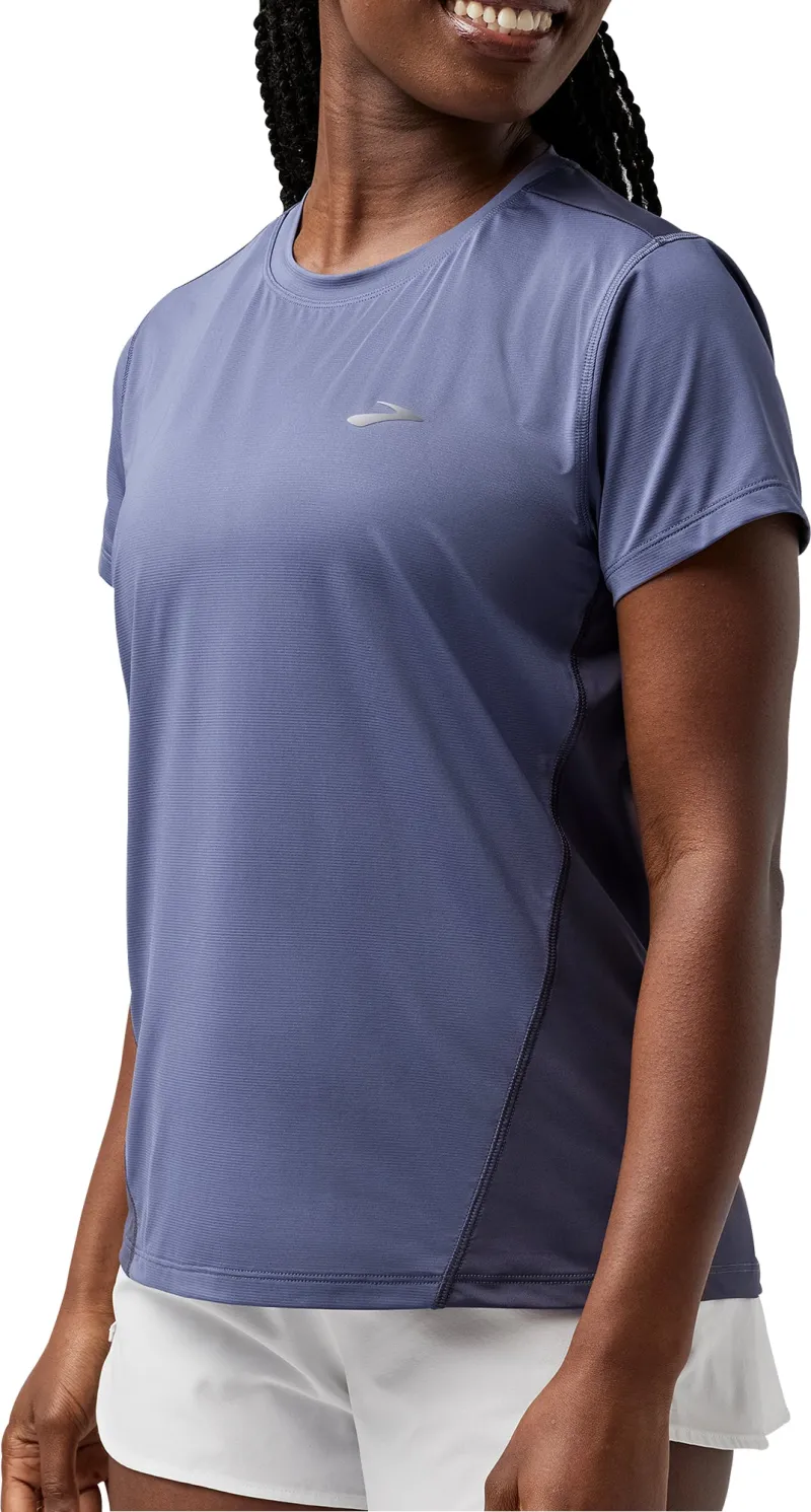 Brooks Sprint Free 3.0 Short Sleeve Womens Running Top - Blue - Image 3