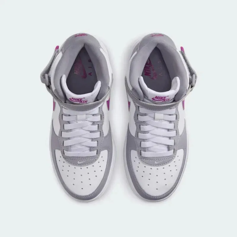 Nike Air Force 1 Mid Easyon Juniors' Grey Trainers FN1193 003 - Image 3