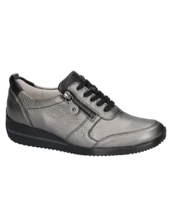 Waldlaufer Womens Trainer 980007 Asphalt Schwarz