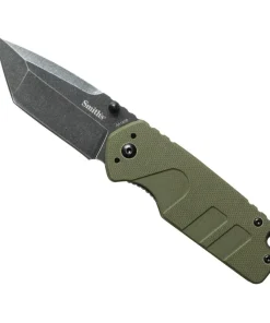 Smiths Black Stonewash Tanto Blade - OD Green
