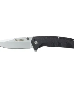 Smiths Satin Drop Point Blade - Black