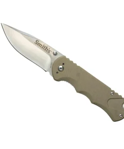 Smiths Satin Drop Point Blade - Desert Tan