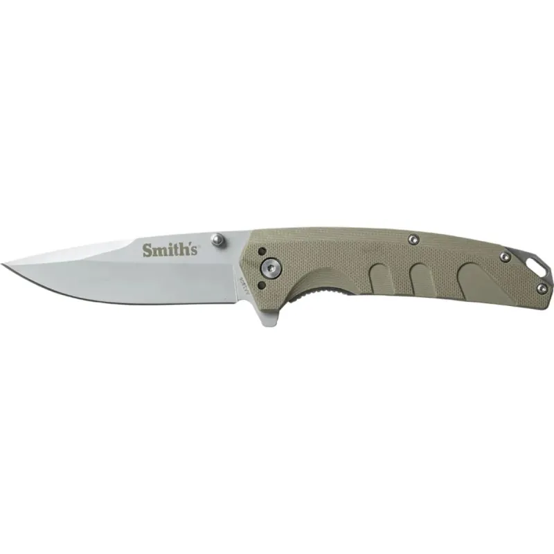Smiths Satin Drop Point Blade - Desert Tan