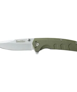 Smiths Satin Drop Point Blade - OD Green