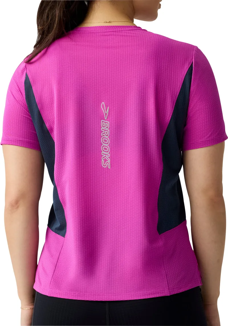 Brooks High Point 2.0 Short Sleeve Womens Running Top - Purple - Image 2