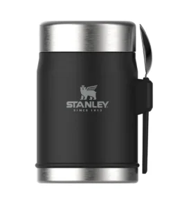 Stanley Legendary Classic Food Jar & Spork 14oz Matte Black Pebble