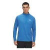 Under Armour Mens Top Tech Textured ½ Zip Blue Atlantis/White