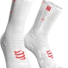 Compressport Pro Racing V3 Cycling Socks - White