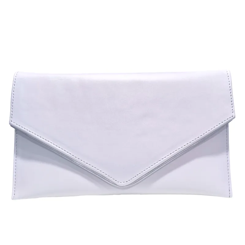 Emis Womens Clutch Bag T36 8414 White/Silver