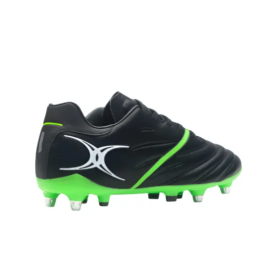 Gilbert Adults Rugby Boot Sidestep X20 Power 8S Black/Fluo Green - Image 2
