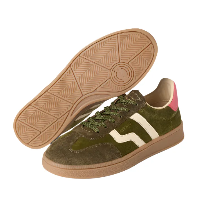 Gant Womens Trainer Cuzima Dark Olive/Rapture Rose - Image 2