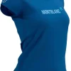Compressport Mont Blanc 2021 Short Sleeve Womens Running Top - Blue
