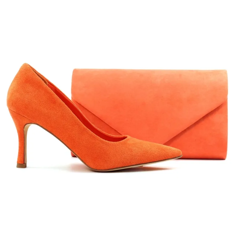Lunar Womens Court Shoe Amy Orange - Image 2