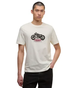 Barbour International Mens T-Shirt Cruise Whisper White